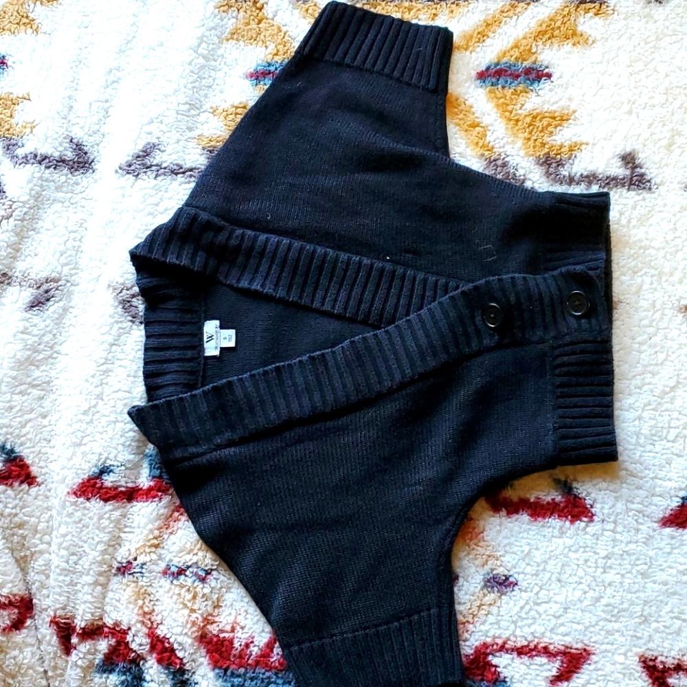 Black cardigan